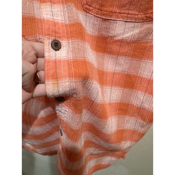 Patagonia Men's A/C Shirt medium orange casual button down - Picture 4 of 4